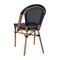 Flash Furniture Marseille French Bistro Stacking Chair, Blk Textilene Back & Seat, Aluminum Frame, Natural, 2PK 2-SDA-AD642107-BK-NAT-GG - alternate 6